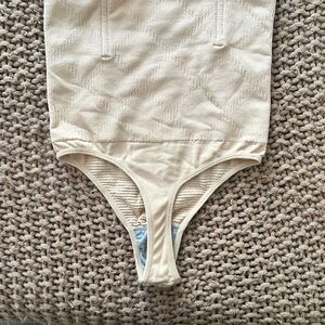 Cream Shapewear Thong Style Panty